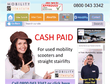 Tablet Screenshot of mobilityandlifestyle.co.uk